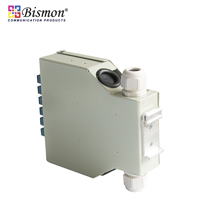 DIN-Rail 12 Core LC Duplex Wall Box fiber optic+LC Adapter Single-mode